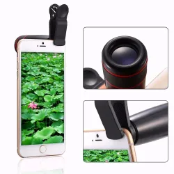 AccesoriosiPhone 8 7 6 5 S Smartphone Kit de lentes de telescopio móvil Tripod 12X