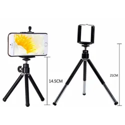 AccesoriosiPhone 8 7 6 5 S Smartphone Kit de lentes de telescopio móvil Tripod 12X