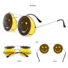 Steampunk Vintage Round Double Lens Sunglasses UnisexSunglasses