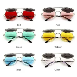 Gafas de solSteampunk Vintage Doble Lens Gafas de sol Unisex