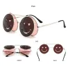 Steampunk Vintage Round Double Lens Sunglasses UnisexSunglasses