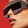 Rhinestones frame - oversized sunglassesSunglasses