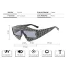 Rhinestones frame - oversized sunglassesSunglasses