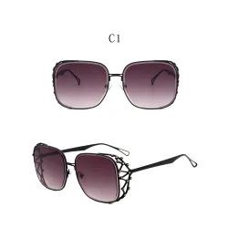 Gafas de solGafas de sol vintage Steampunk Square Rhinestone Glasses