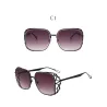 Vintage Steampunk Square Rhinestone Sunglasses GlassesSunglasses