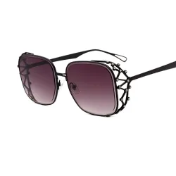 Vintage Steampunk Square Rhinestone Sunglasses GlassesSunglasses