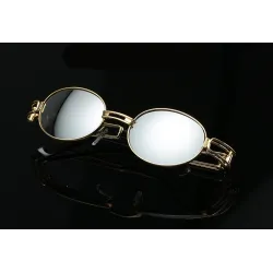 Retro Steampunk Small Round Sunglasses Unisex UV400Sunglasses