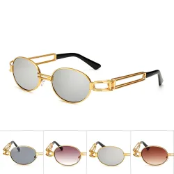 Retro Steampunk Small Round Sunglasses Unisex UV400Sunglasses