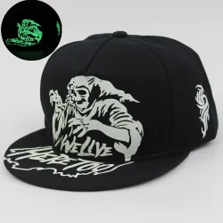 Sombreros / gorrasFlujo fluorescente en la capa de béisbol oscura Unisex