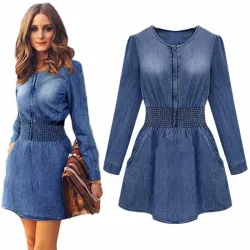 VestidosDenim - jeans - vintage mini vestido