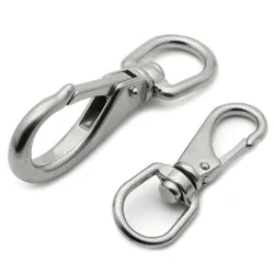 Outdoor & CampingM4 carabiner de muelle giratorio multiusos acero inoxidable 2 piezas