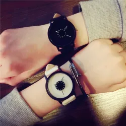 RelojesCuarzo de cuero reloj unisex