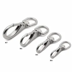 Outdoor & CampingM4 carabiner de muelle giratorio multiusos acero inoxidable 2 piezas