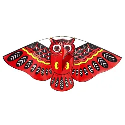 Cometacolorido búho fácil kite de mosca 110 * 50cm