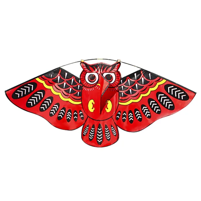 Cometacolorido búho fácil kite de mosca 110 * 50cm
