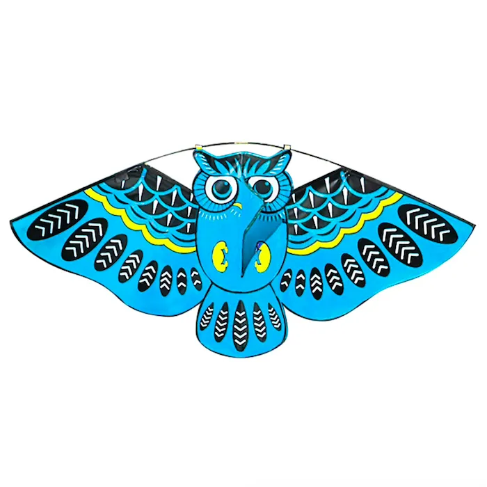 Cometacolorido búho fácil kite de mosca 110 * 50cm