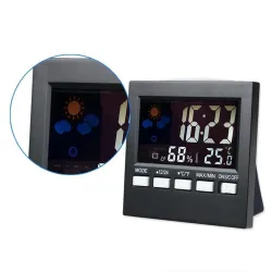 LCD digital alarm clock with backlightClocks