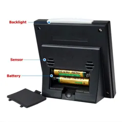 LCD digital alarm clock with backlightClocks