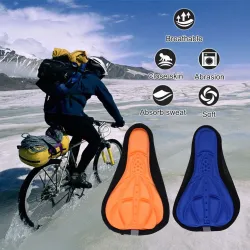 Sillín de bicicletaCojín de funda de silicona 3D