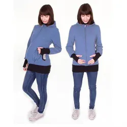 Ropa de maternidadKangaroo Chaqueta capucha chaqueta bebé capucha capucha capucha