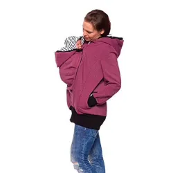 Ropa de maternidadKangaroo Chaqueta capucha chaqueta bebé capucha capucha capucha