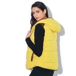 ChaquetasChaqueta tibia de diseño delgado con capucha algodón enano