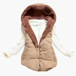ChaquetasChaqueta tibia de diseño delgado con capucha algodón enano