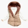 ChaquetasChaqueta tibia de diseño delgado con capucha algodón enano