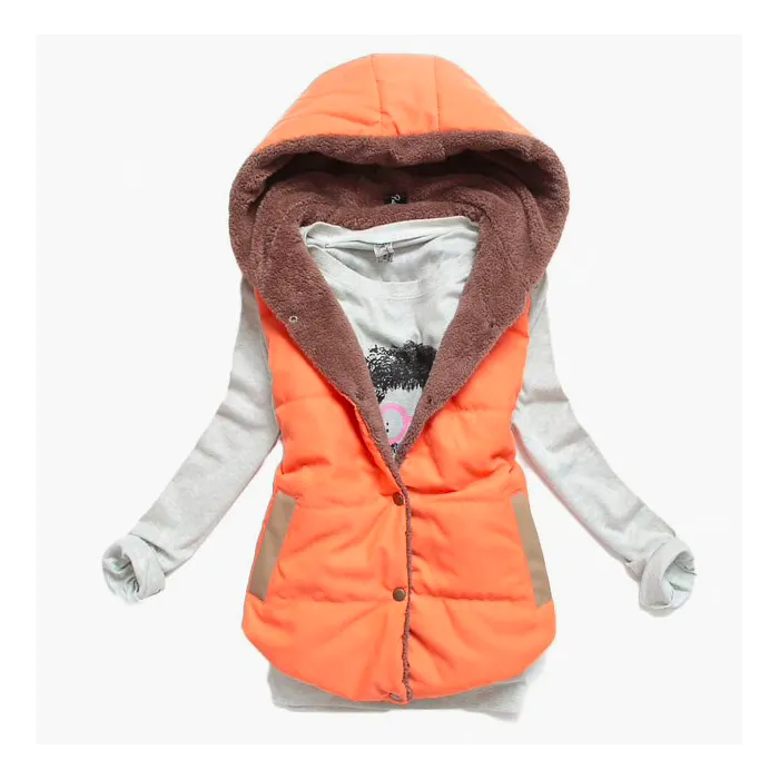 ChaquetasChaqueta tibia de diseño delgado con capucha algodón enano