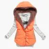 ChaquetasChaqueta tibia de diseño delgado con capucha algodón enano