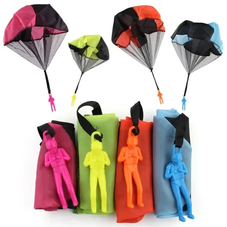 CometaParacaídas con figura de soldado - juguete tirado a mano 5 piezas