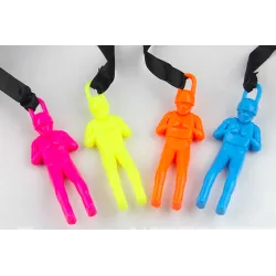 Parachute with soldier figure - hand throwing toy 5 piecesKites