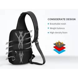 Protección9.7 pulgadas IPad agua repelente hombro bolsa de pecho