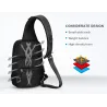 Protección9.7 pulgadas IPad agua repelente hombro bolsa de pecho