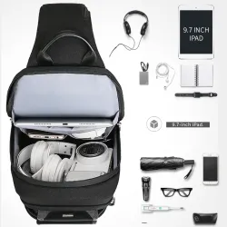 Protección9.7 pulgadas IPad agua repelente hombro bolsa de pecho