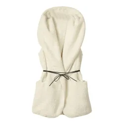 ChaquetasChaleco con capucha de piel de invierno