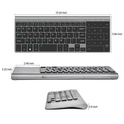 TecladosMini teclado inalámbrico con touchpad - Air Mouse Android Box - Windows PC