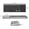 TecladosMini teclado inalámbrico con touchpad - Air Mouse Android Box - Windows PC