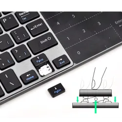 TecladosMini teclado inalámbrico con touchpad - Air Mouse Android Box - Windows PC