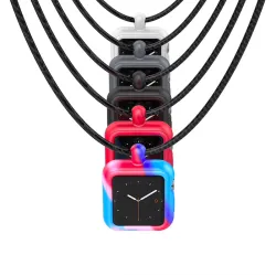 AccesoriosApple Watch 1/2/3/4 / 38mm / 44mm series - silicone frame cover with collar
