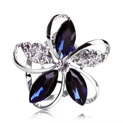 BrochesBroche de flores de cristal