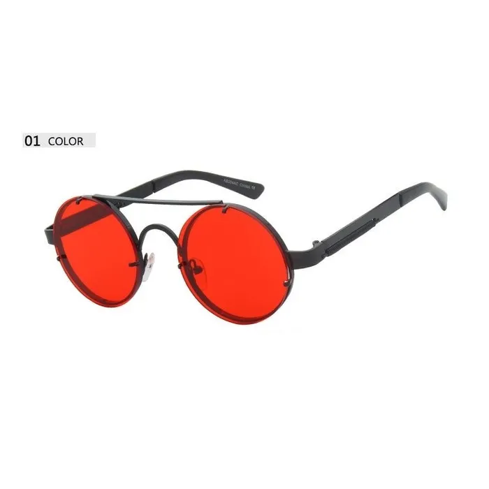 Round vintage steampunk sunglasses unisexSunglasses