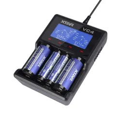 Bateríascargador de batería XTAR VC4 20700 18650 21700 14650 17335 17670 18490 10440 14500 16340 17500 18350 18500 18700 2265...