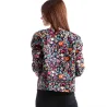 Floral design multicolor elegant short jacketJackets
