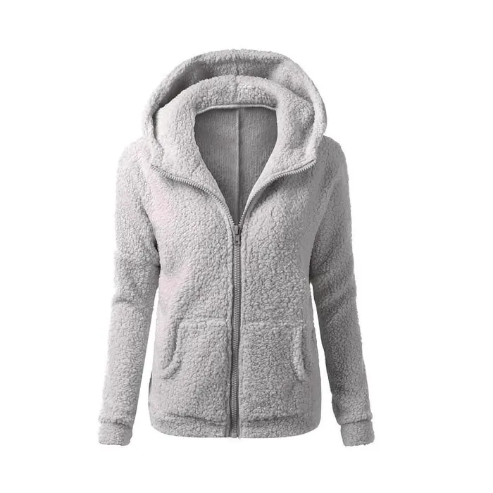 Hoodies & JerséisChaqueta con capucha suave con cremallera