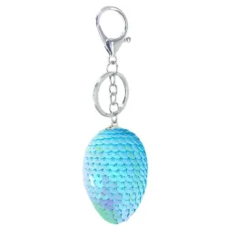 llaveroCierre de llave de huevo de lentejuelas Glitter