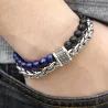 PulserasPulsera de acero inoxidable con piedras naturales
