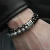 PulserasPulsera de acero inoxidable con piedras naturales