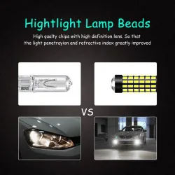 DC 12V H3 LED bulb fog driving car light 2 pcsH3