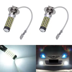 H3DC 12V H3 bombilla LED niebla coche luz 2 piezas
